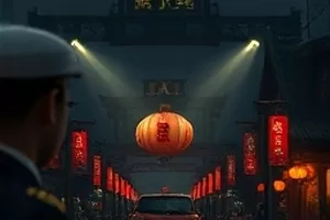 晚风收音机剧集里旧式收音机与阳台夜景的画面