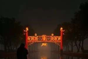 风筝匠人纪录片中竹篾扎制风筝骨架的特写