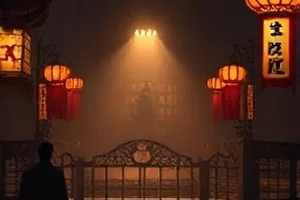 长夜灯火剧集里老式厂房与暖黄灯光的场景